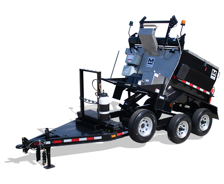 HMT4000 trailer-mounted 2 ton hot mix asphalt transporter