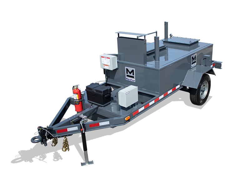 KEB260DT diesel under-fired trailer mounted 260 gallon tack emulsion sprayer kettle