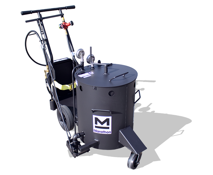 KERA10 10 gallon trailer-mounted oil-jacketed kettle with electrically-heated hose