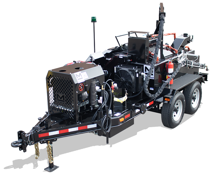 KERA180BRE-EP 180 gallon trailer-mounted oil-jacketed kettle with electrically-heated hose and external pump