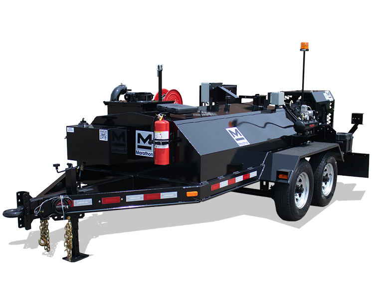 LD600DT diesel tube-fired trailer-mounted 600 gallon insulated hot tack asphalt distributor