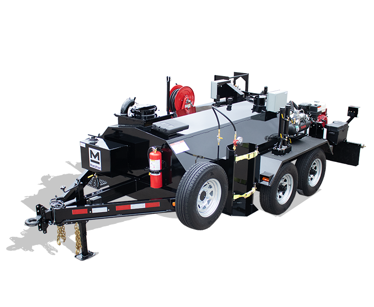 LD600PT propane tube-fired trailer-mounted 600 gallon insulated hot tack asphalt distributor