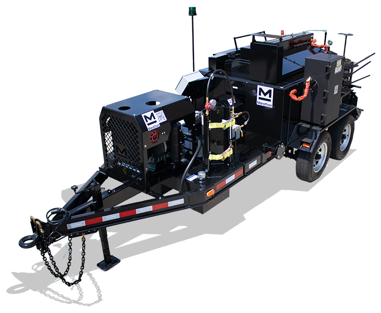 MM250DT diesel trailer mount mastic mixer