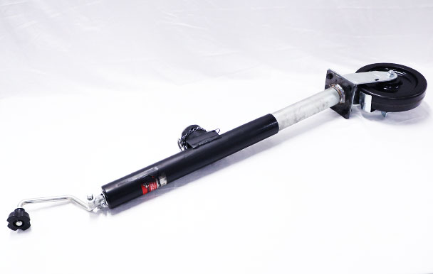 jack leg with swivel caster wheel full view