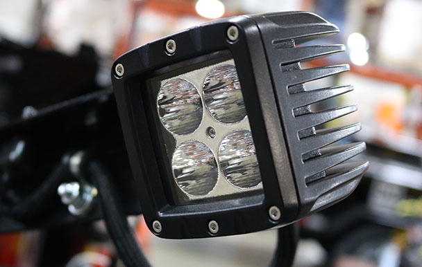 LED Work light installed