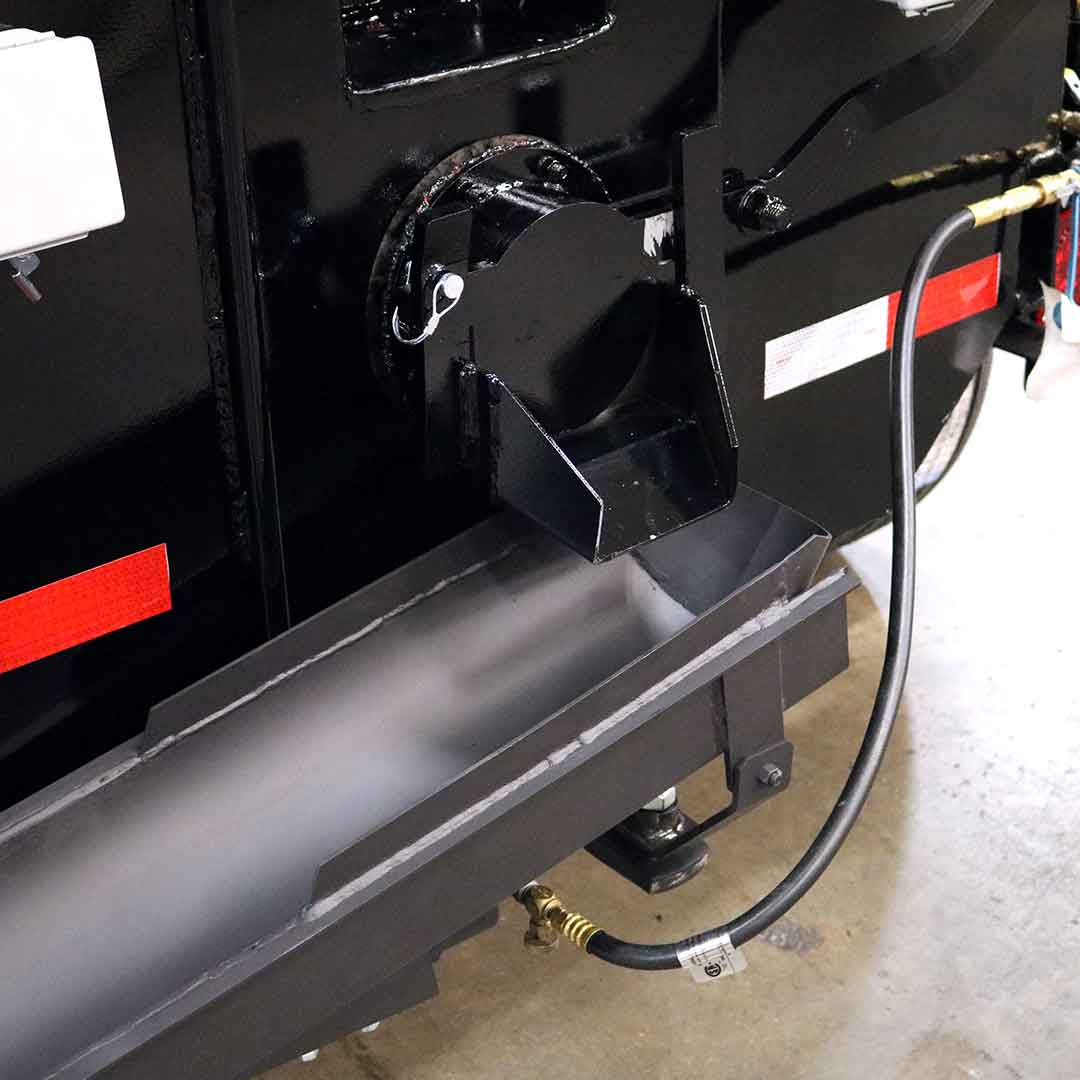 6 inches diameter opening with heated rear chute