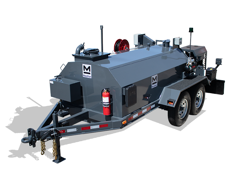 LD1000DT diesel tube-fired trailer-mounted 1000 gallon insulated hot tack asphalt distributor