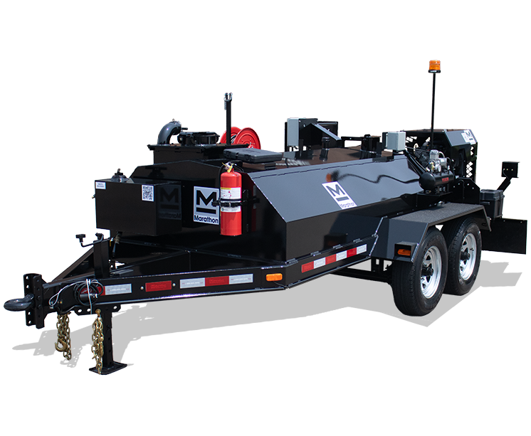 LD600DT diesel tube-fired trailer-mounted 600 gallon insulated hot tack asphalt distributor