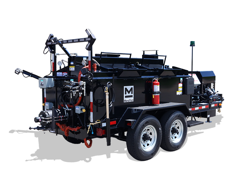 MM250DT 250 gallon mastic mixer - diesel auger drive trailer mount