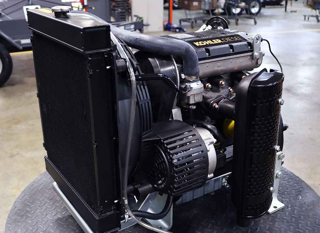 23.4 horsepower Kohler diesel engine