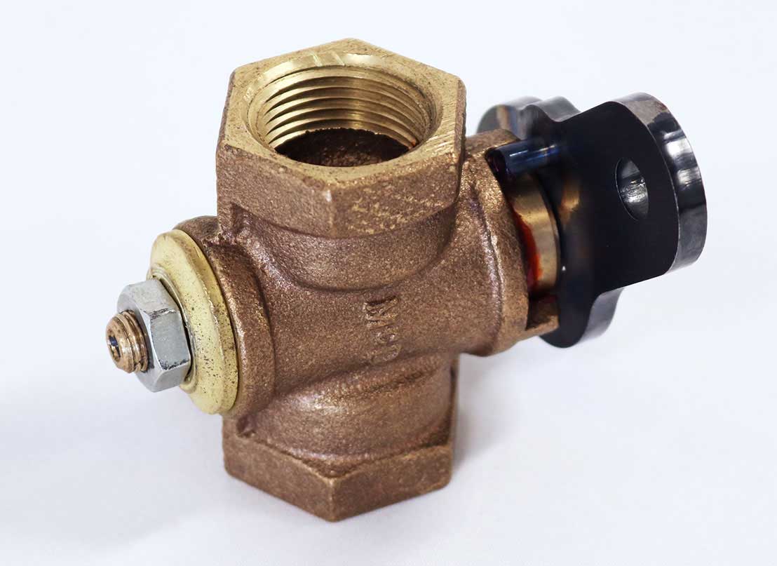 3/4-inch Bronze material valve with lever
