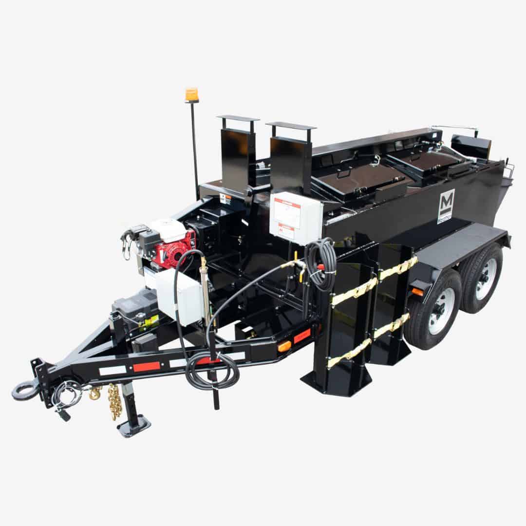 UCMK230PT 370 gallon trailer-mounted propane-fired oil-jacketed gravity pour crack-sealing melting kettle