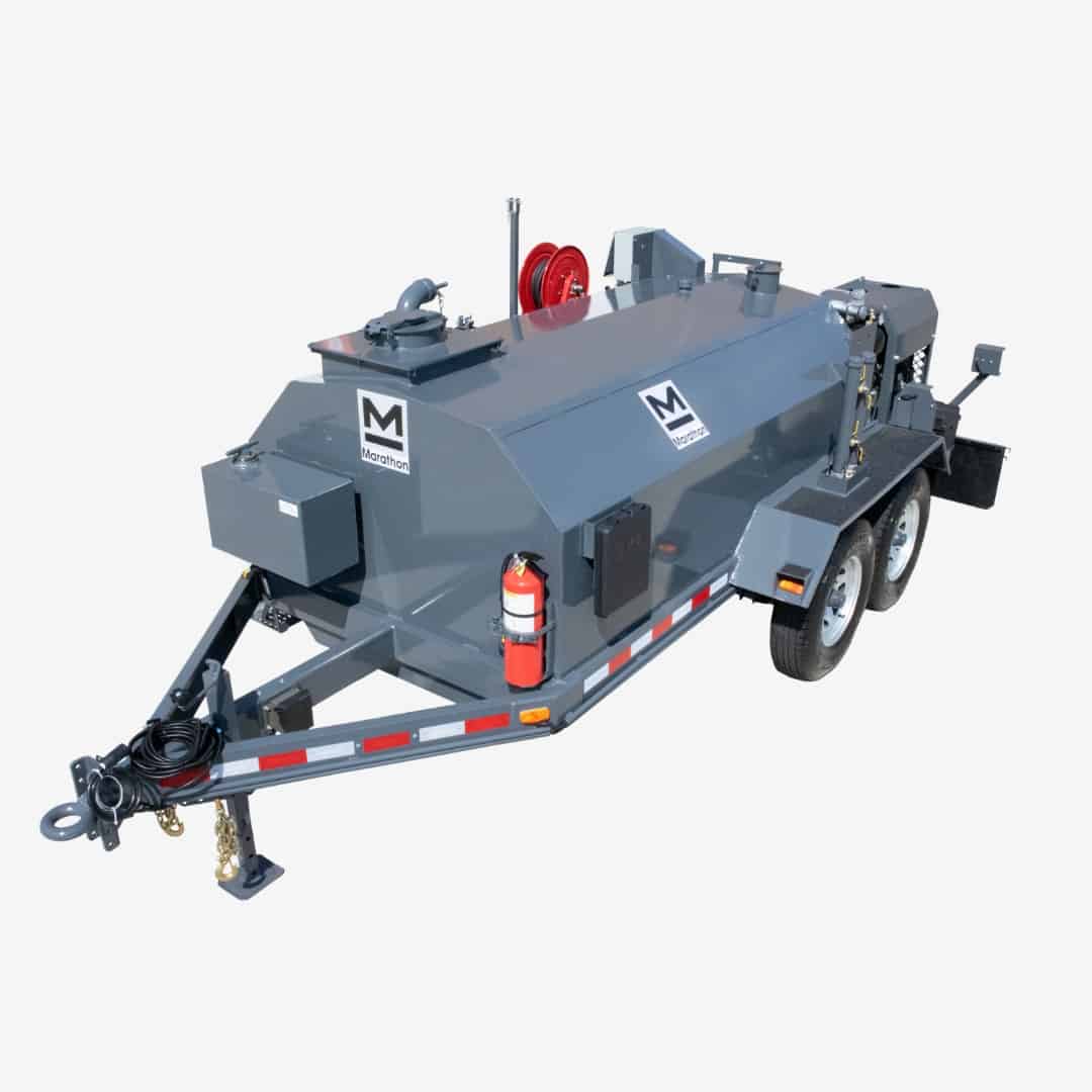 LD1000PT propane tube-fired trailer-mounted 600 gallon insulated hot tack asphalt distributor