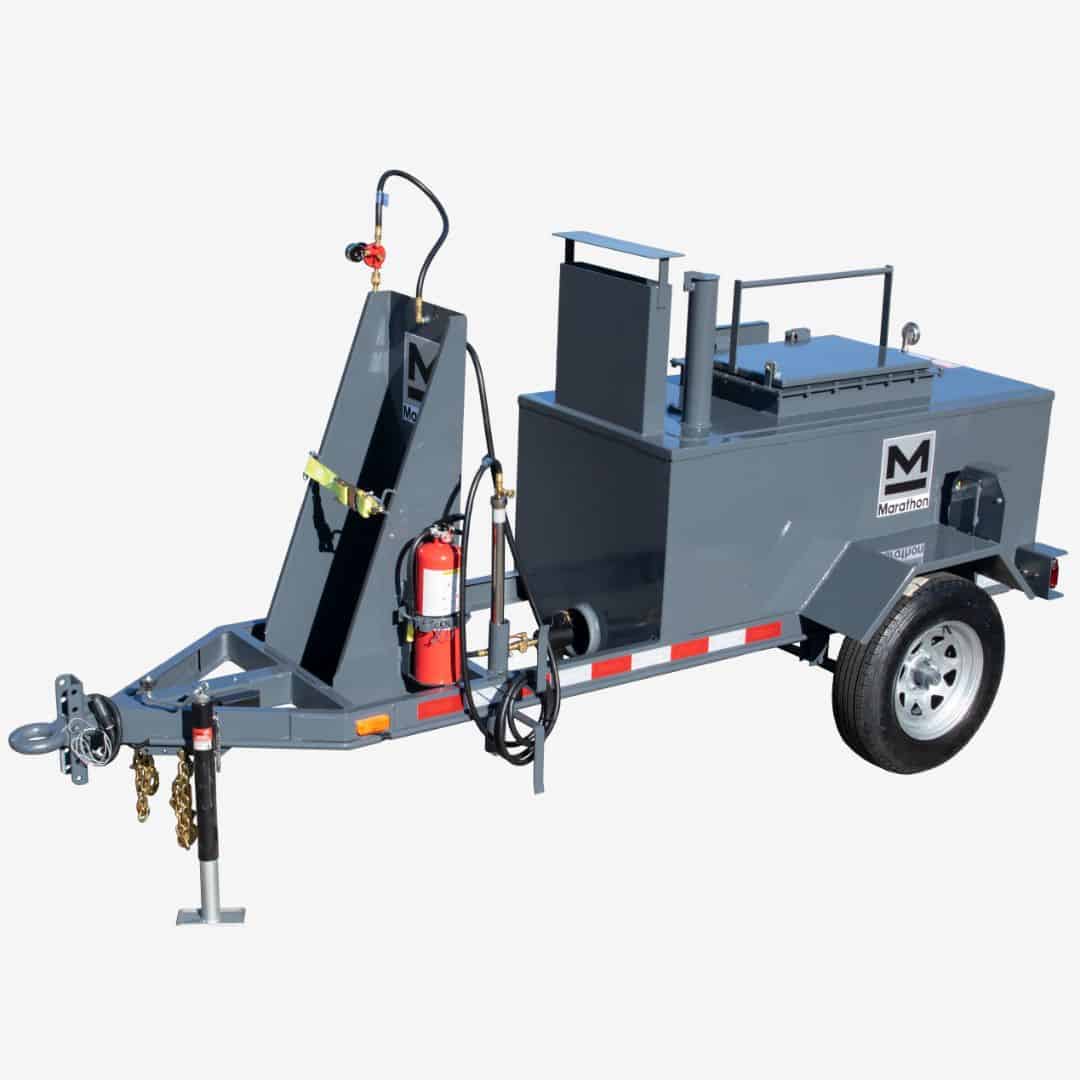 KEB115PT propane under fired trailer mounted 260 gallon tack emulsion sprayer kettle