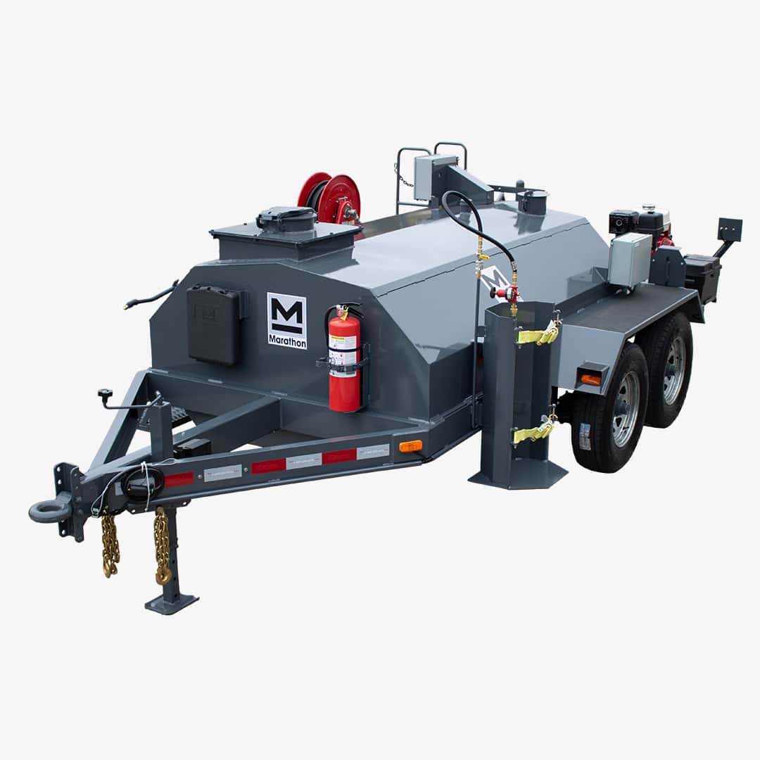 LD600PT propane tube-fired trailer-mounted 600 gallon insulated hot tack asphalt distributor