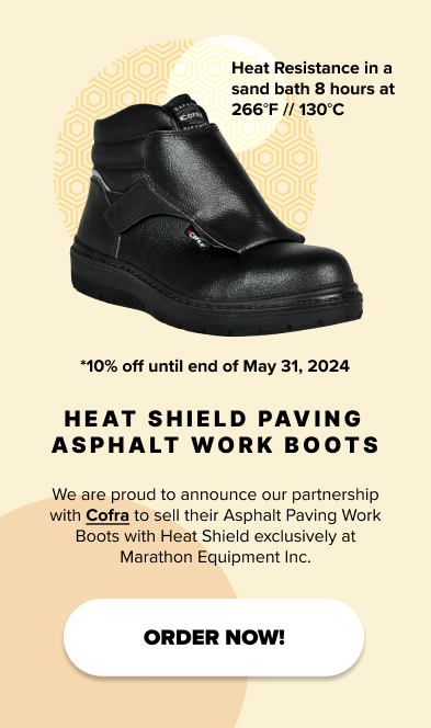 heat shield paving asphalt work boots for sale 10% off until end of May 31, 2024
