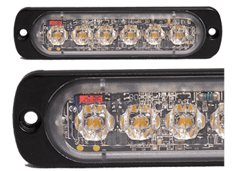 Amber 3 LED Low Profile Perimeter Light surface Mount. Model Number: #80271