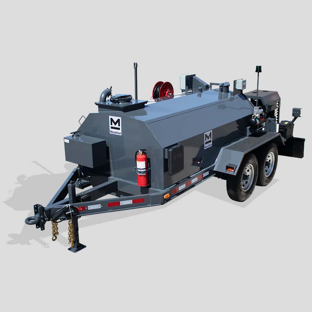 LD1000PT propane tube-fired trailer-mounted 600 gallon insulated hot tack asphalt distributor