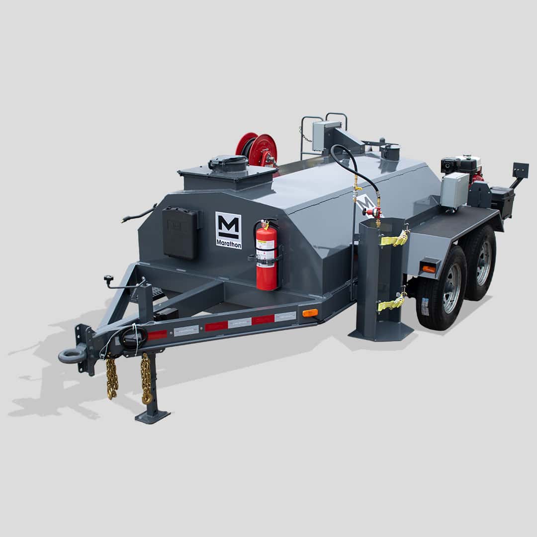 LD600PT propane tube-fired trailer-mounted 600 gallon insulated hot tack asphalt distributor