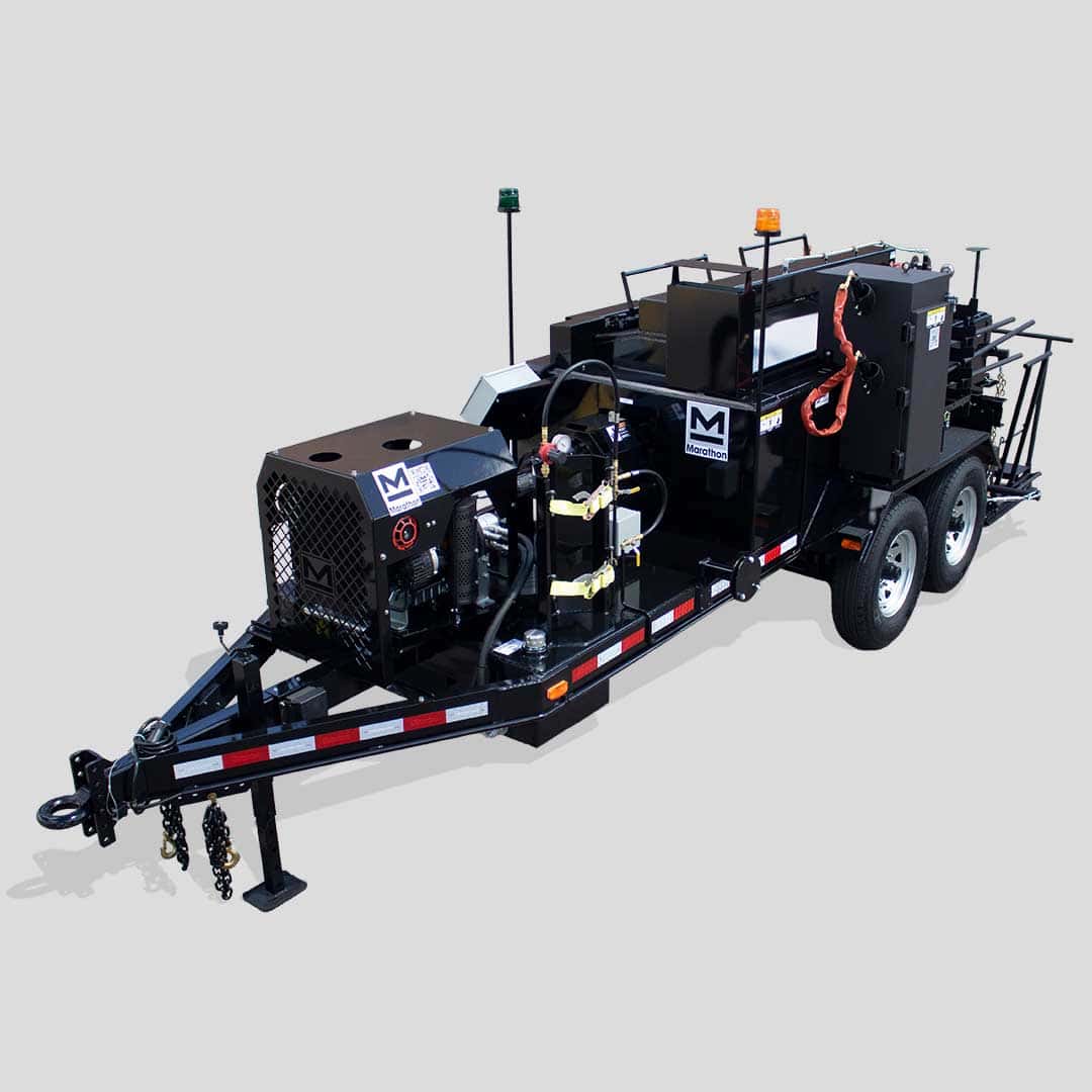 MM350ADT diesel trailer mount mastic mixer