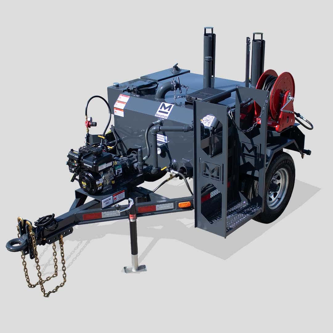 TPS250PT 250 gallon skid-mounted tube-fired hot tack emulsion sprayer